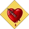 Heart with a Dagger card