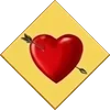 Heart with an Arrow card
